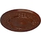 Ekena Millwork Flower Ceiling Medallion (Fits Canopies up to 3 7/8"), 27"OD x 1 1/8"P, Burnished Mahogany Crackle CM27FLBMC - alternate 3